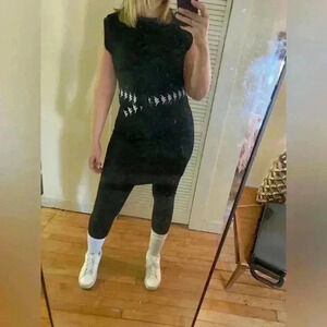 Kappa 222 Belted Black Dress NWOT